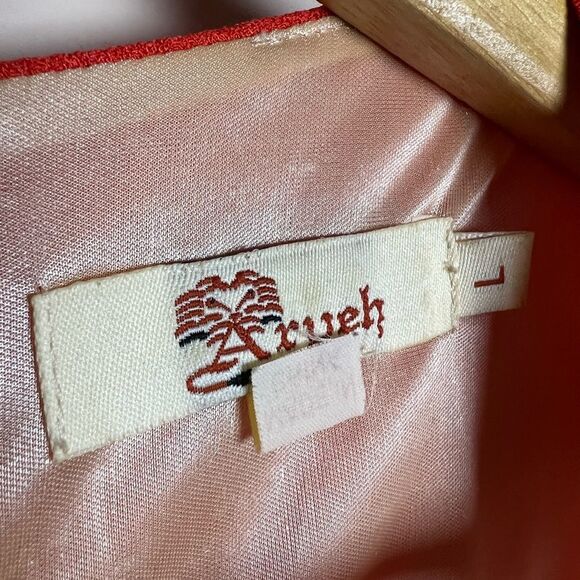 CLEARANCE! Orange Aryeh Laser Cutout A-Line Dress Size L EUC - Picture 4 of 4